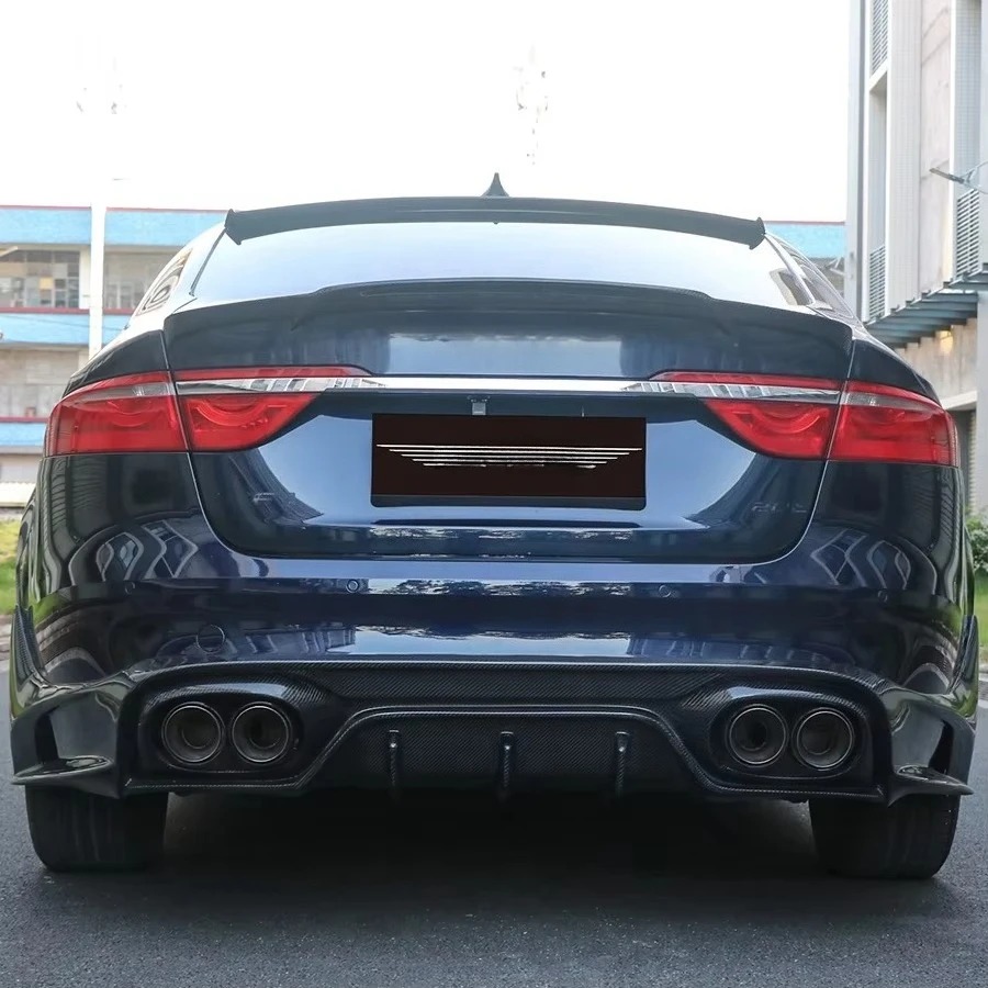 2015-2020 for XFL Carbon Fiber Rear Diffuser with Exhaust Cut-Outs New Condition Rear Bumper Lip Body Kits